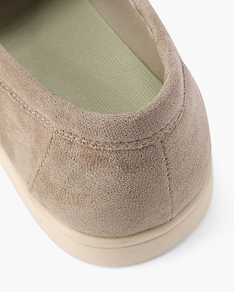 Men's Suede Loafers – Slip-On Business Shoes with Cushioned Insole