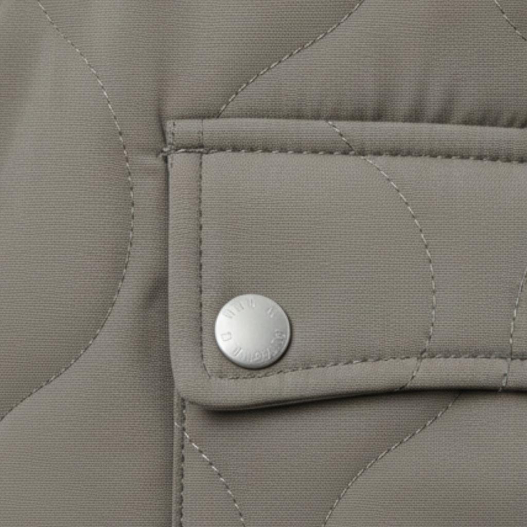 Women's Quilted Bomber Jacket – Lined Full Zip with Ribbed Trim