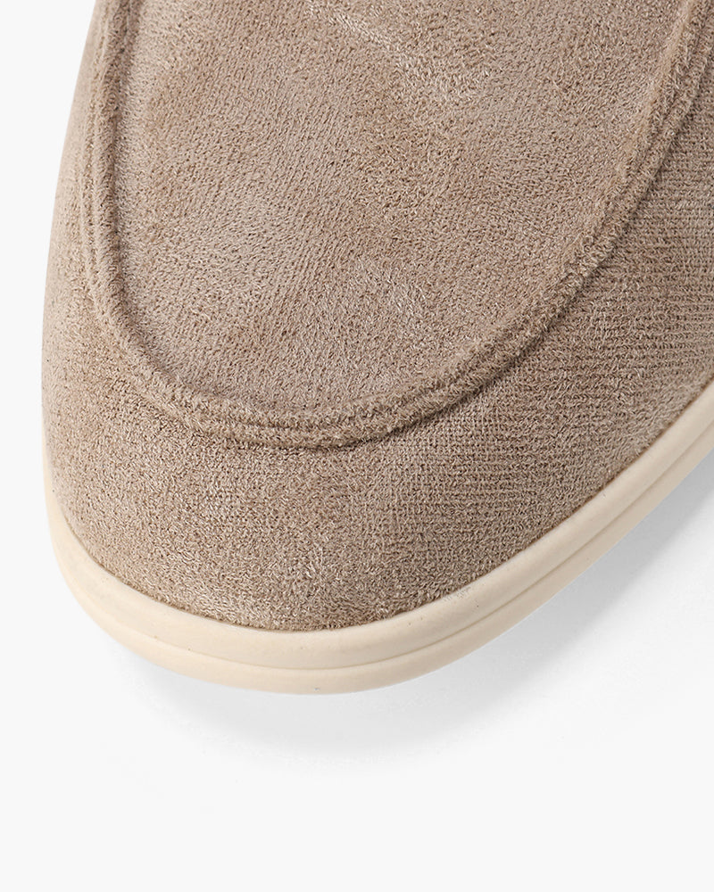 Men's Suede Loafers – Slip-On Business Shoes with Cushioned Insole