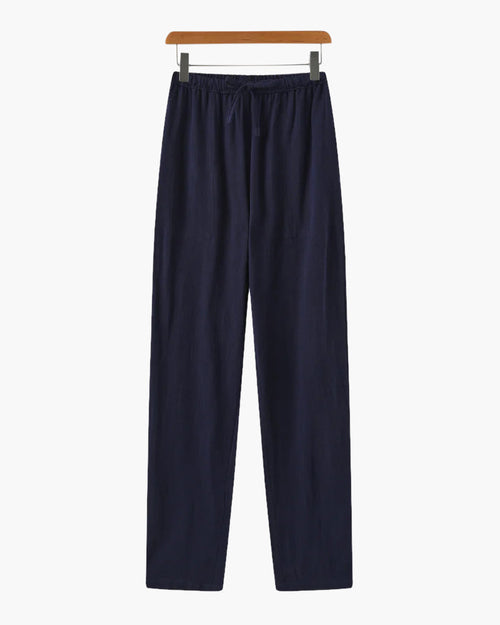 Men's Linen Trousers – Wide Leg Relaxed Fit