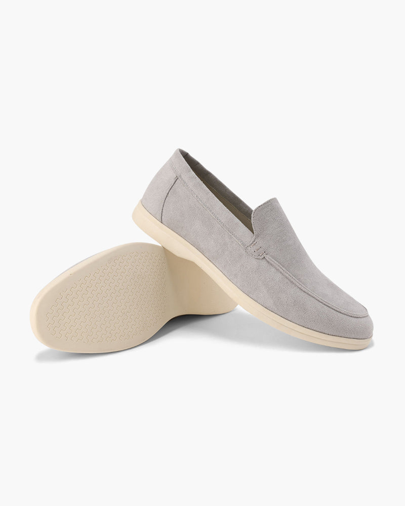 Men's Suede Loafers – Slip-On Business Shoes with Cushioned Insole