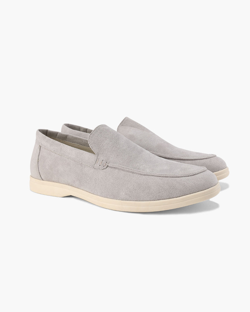 Men's Suede Loafers – Slip-On Business Shoes with Cushioned Insole