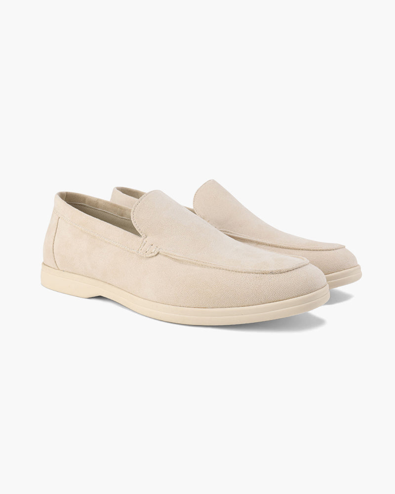 Men's Suede Loafers – Slip-On Business Shoes with Cushioned Insole