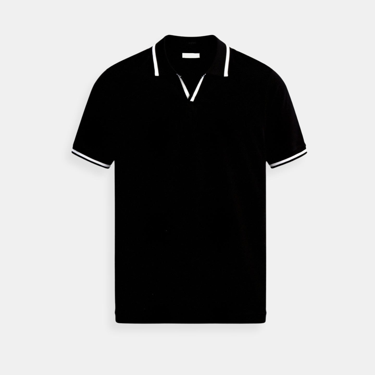 Men's Slim Fit Polo Shirt – Cotton Stretch with Contrast Collar Detail