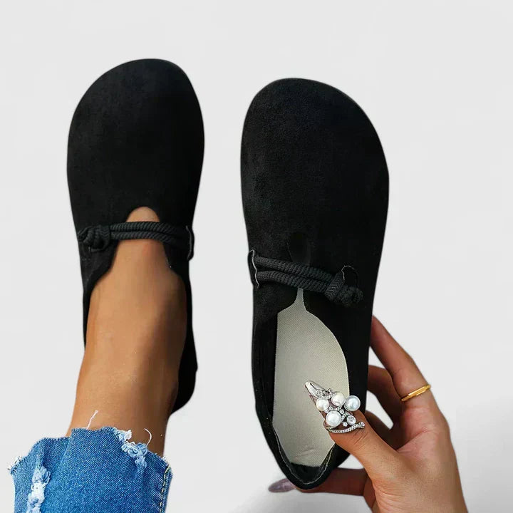Women's Wide Toe Box Loafer – Cushioned Flat Shoe